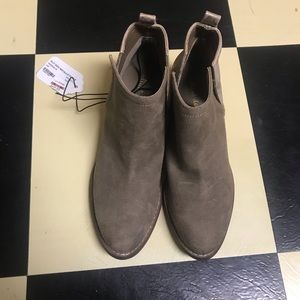 Taupe and Gold Short Boots